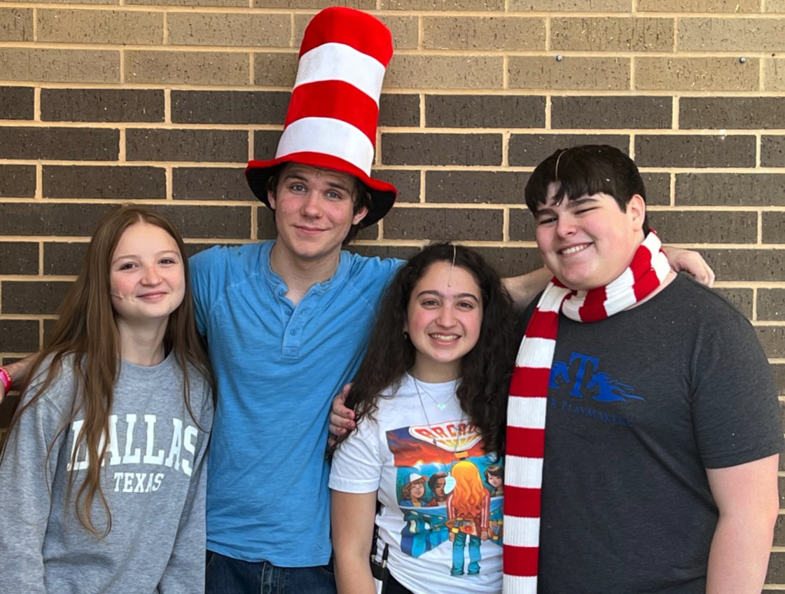 Helen Goeke, Aidan Orsagos, Kaila Doishi, and Eduardo Agnese will perform in Seussical Thursday-Saturday at the Taylor High School Performing Arts Center.
